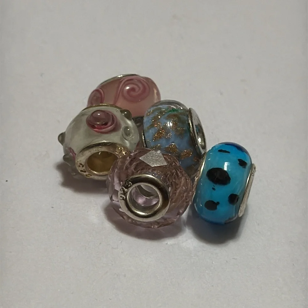 Sterling silver 925 beautiful Charm beads preowned set - Picture 7 of 10